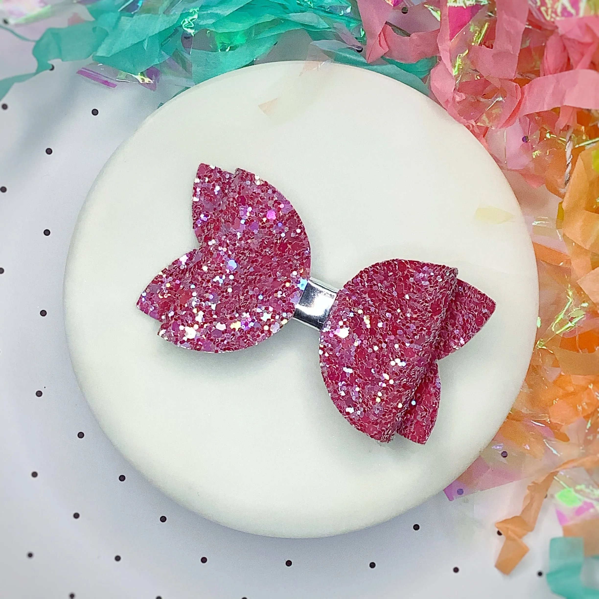 Solid Sparkle 3.5” Bow Collection