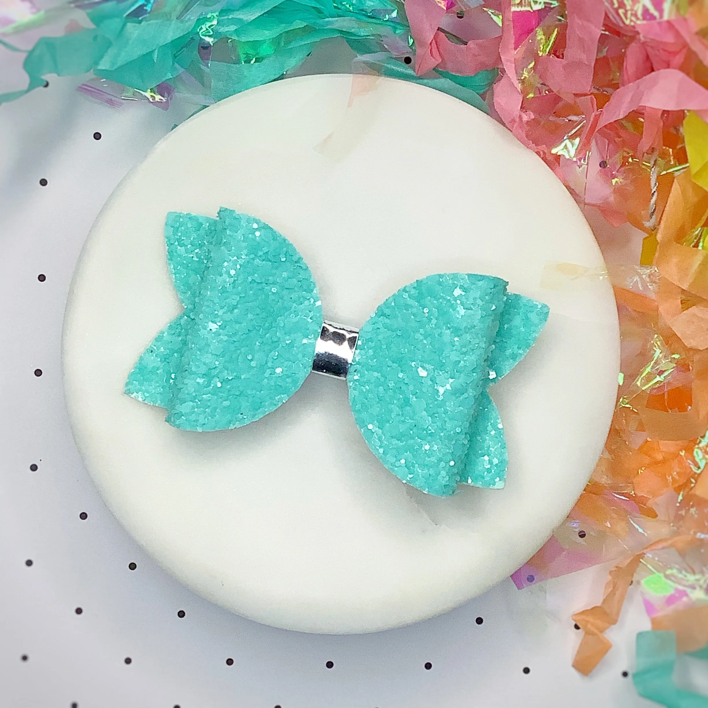 Solid Sparkle 3.5” Bow Collection