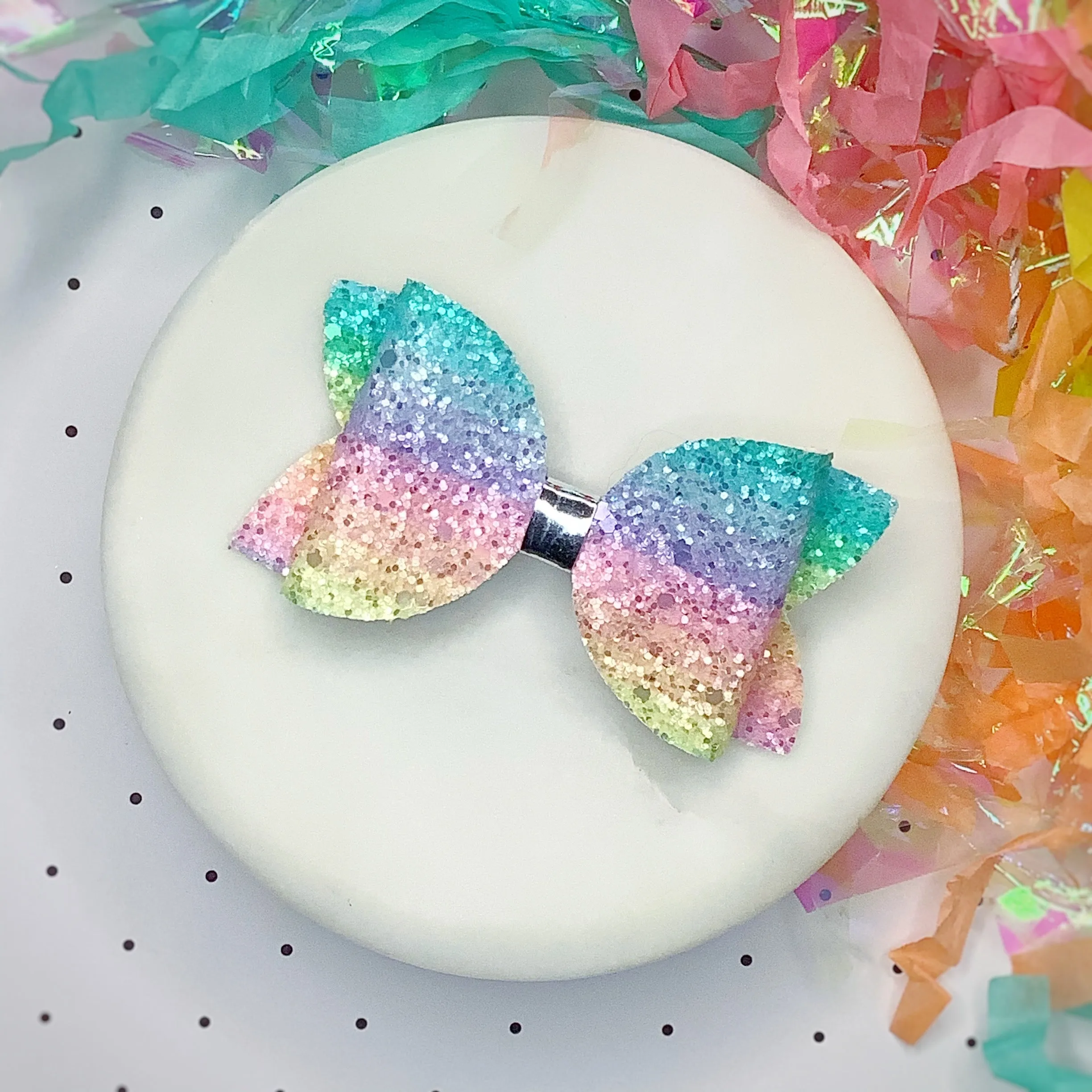 Solid Sparkle 3.5” Bow Collection