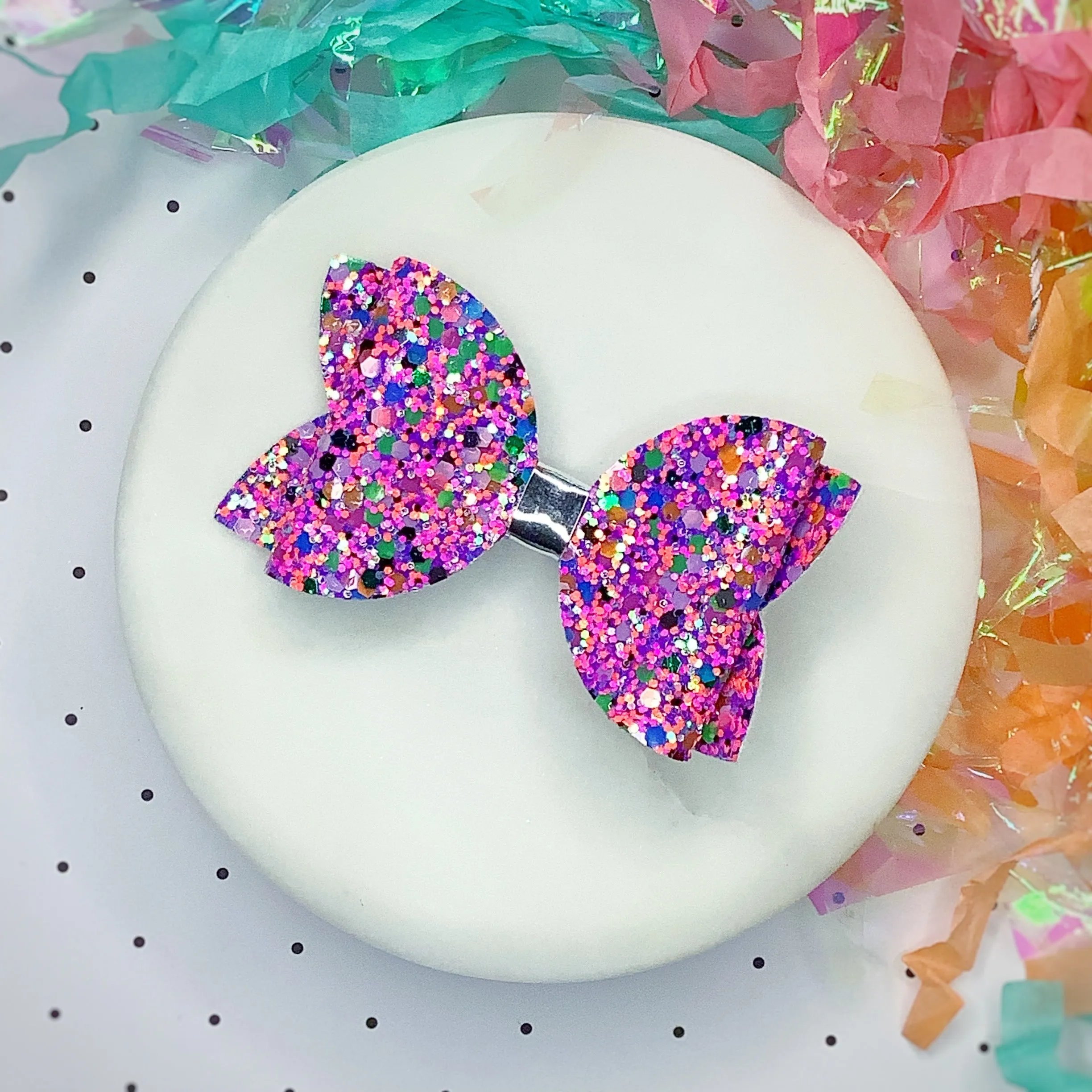 Solid Sparkle 3.5” Bow Collection