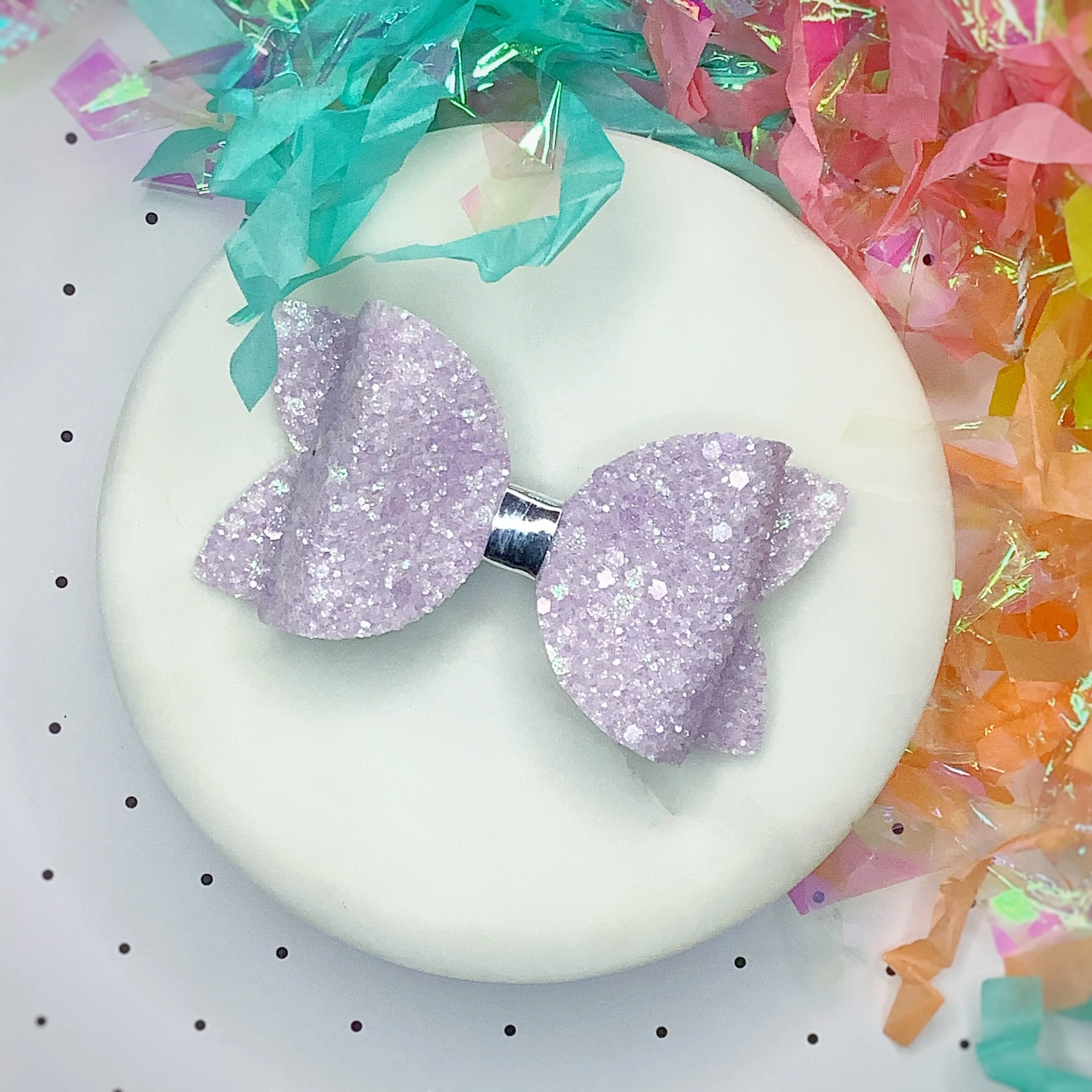 Solid Sparkle 3.5” Bow Collection