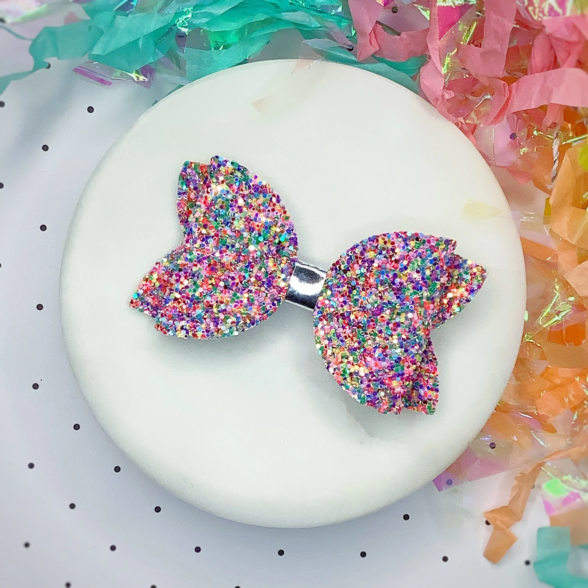 Solid Sparkle 3.5” Bow Collection