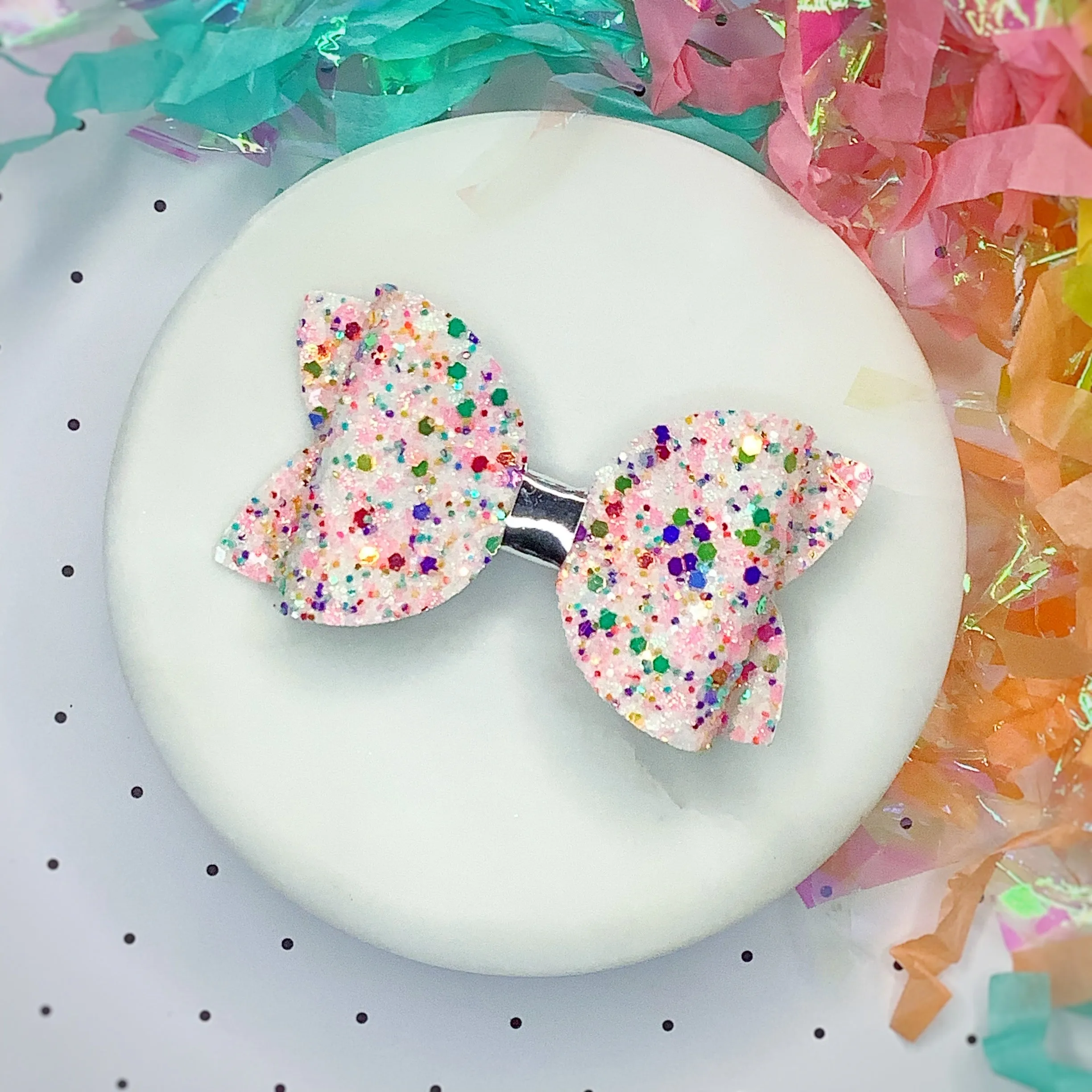Solid Sparkle 3.5” Bow Collection