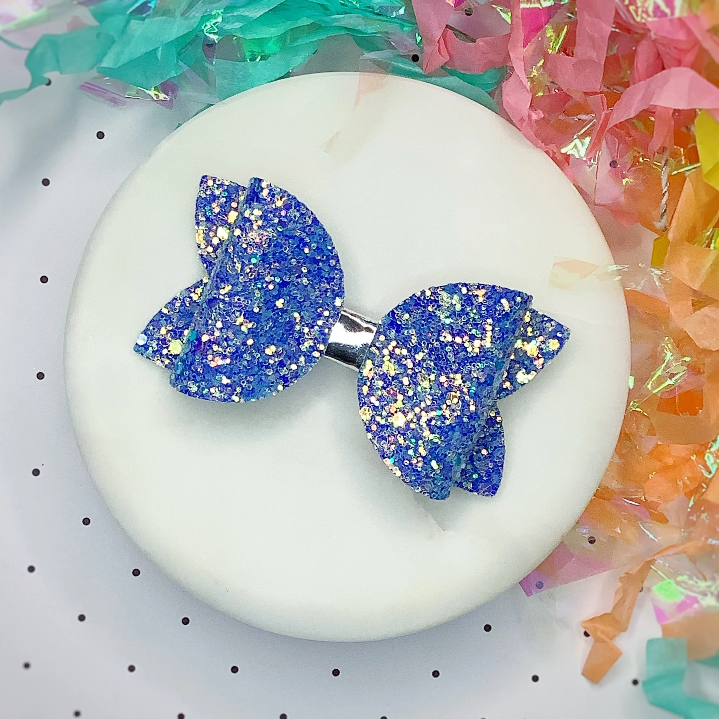 Solid Sparkle 3.5” Bow Collection