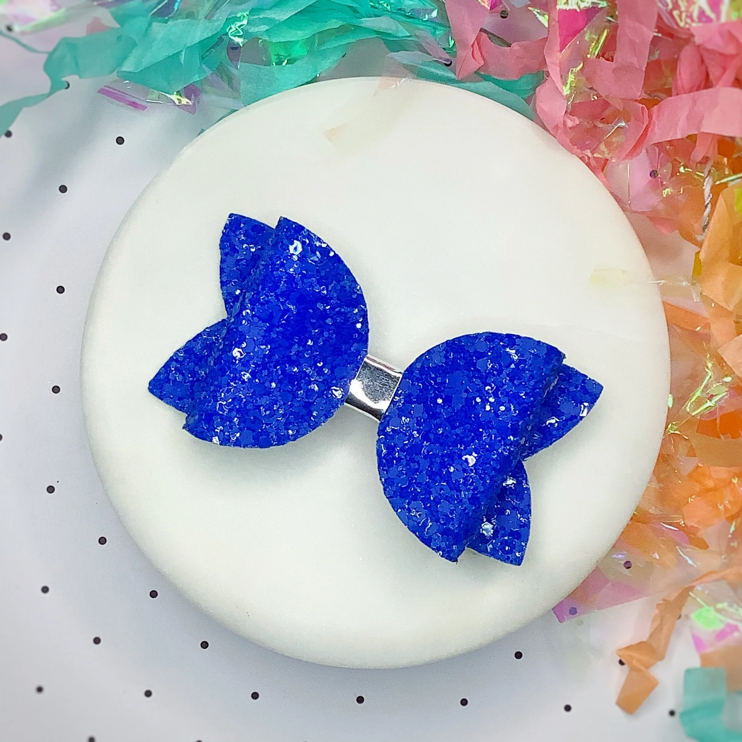 Solid Sparkle 3.5” Bow Collection