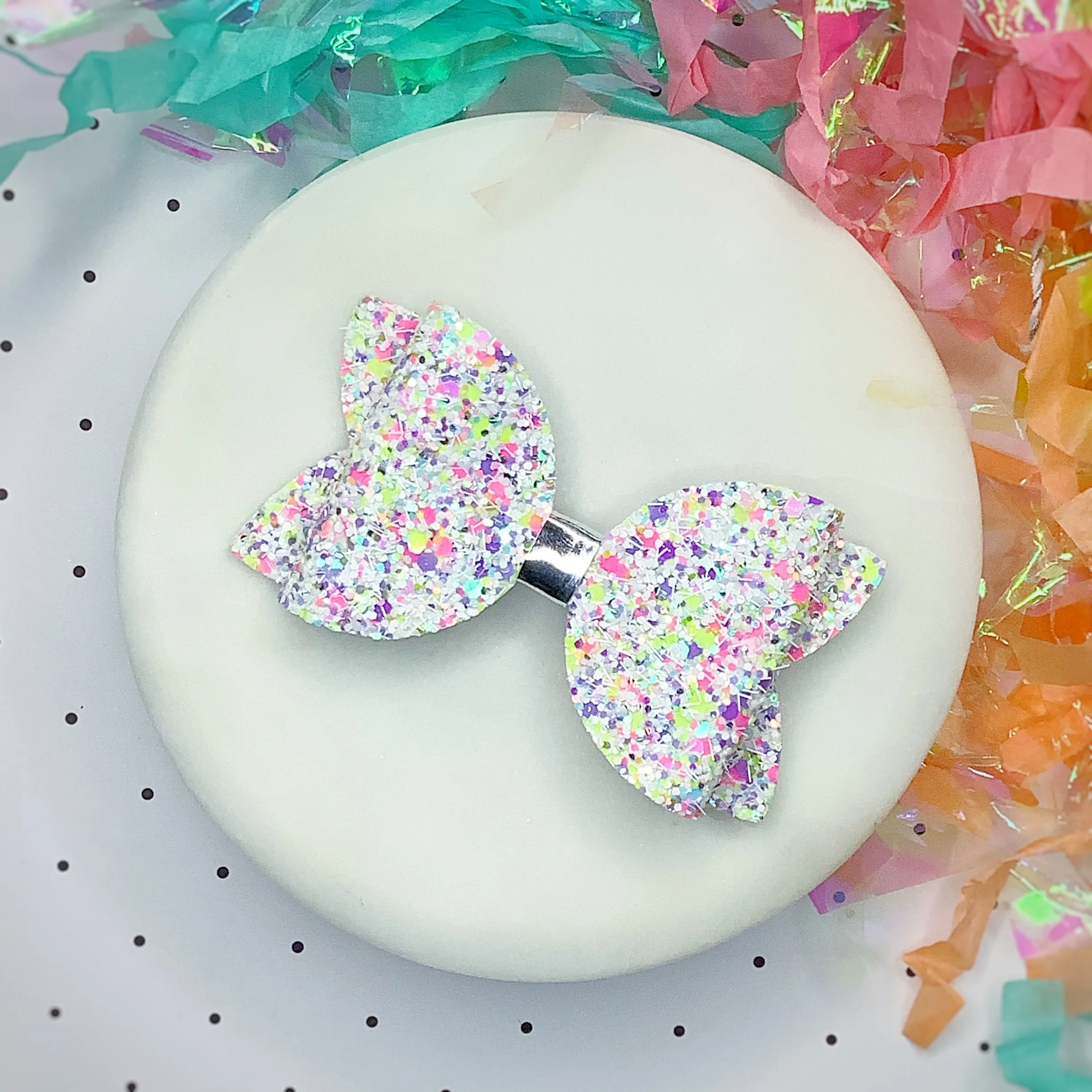 Solid Sparkle 3.5” Bow Collection