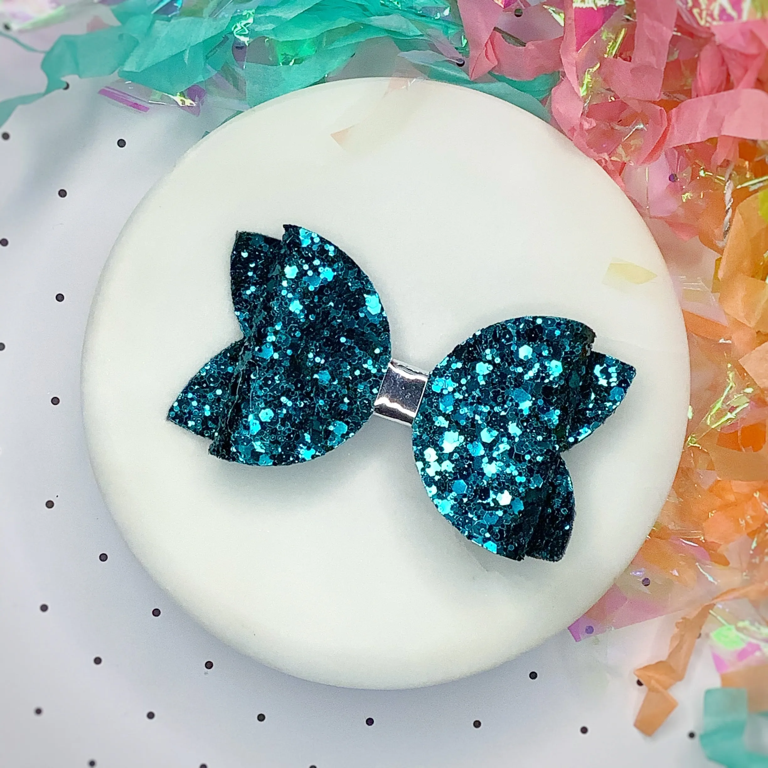 Solid Sparkle 3.5” Bow Collection