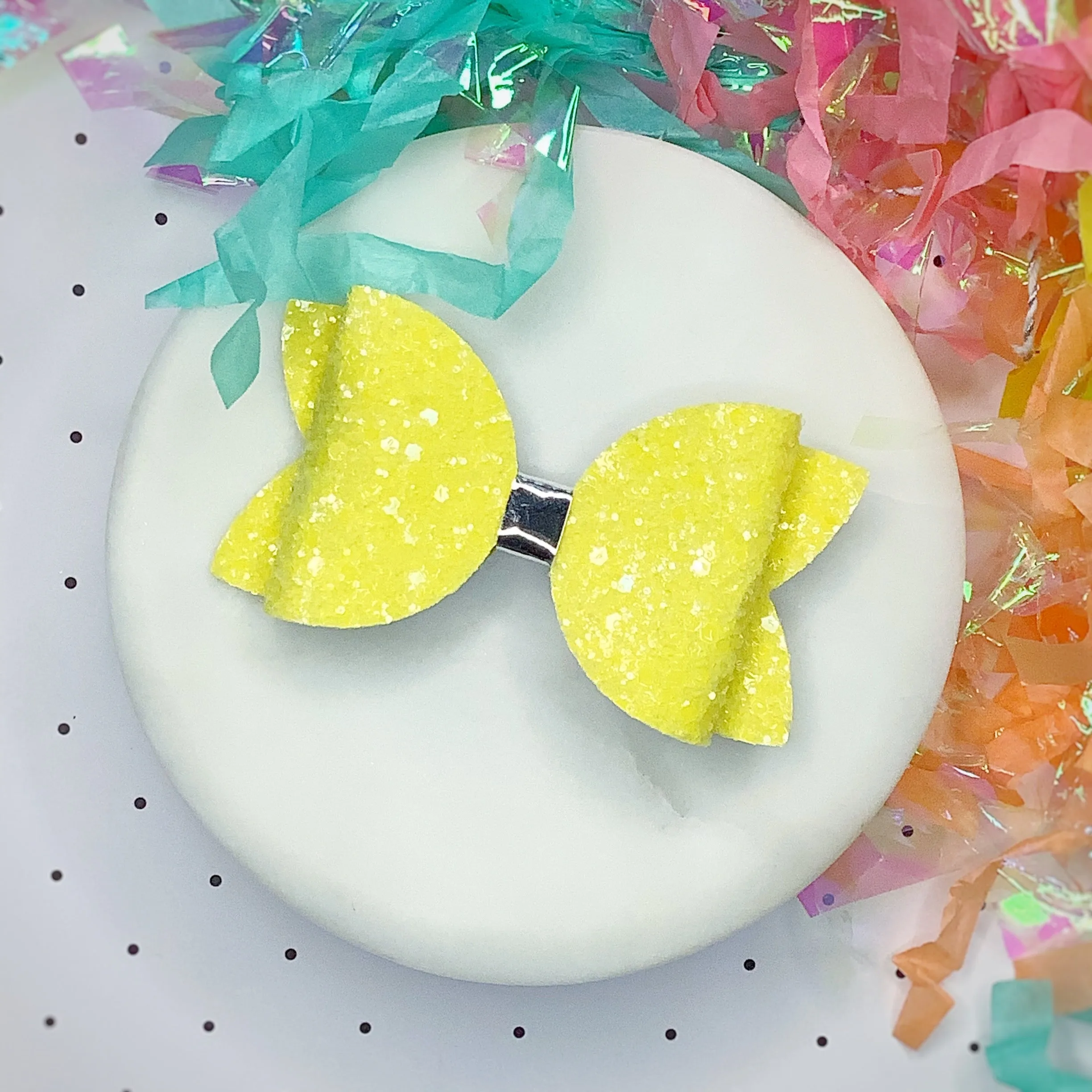 Solid Sparkle 3.5” Bow Collection