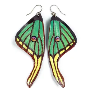 Spanish Moon Moth Earrings