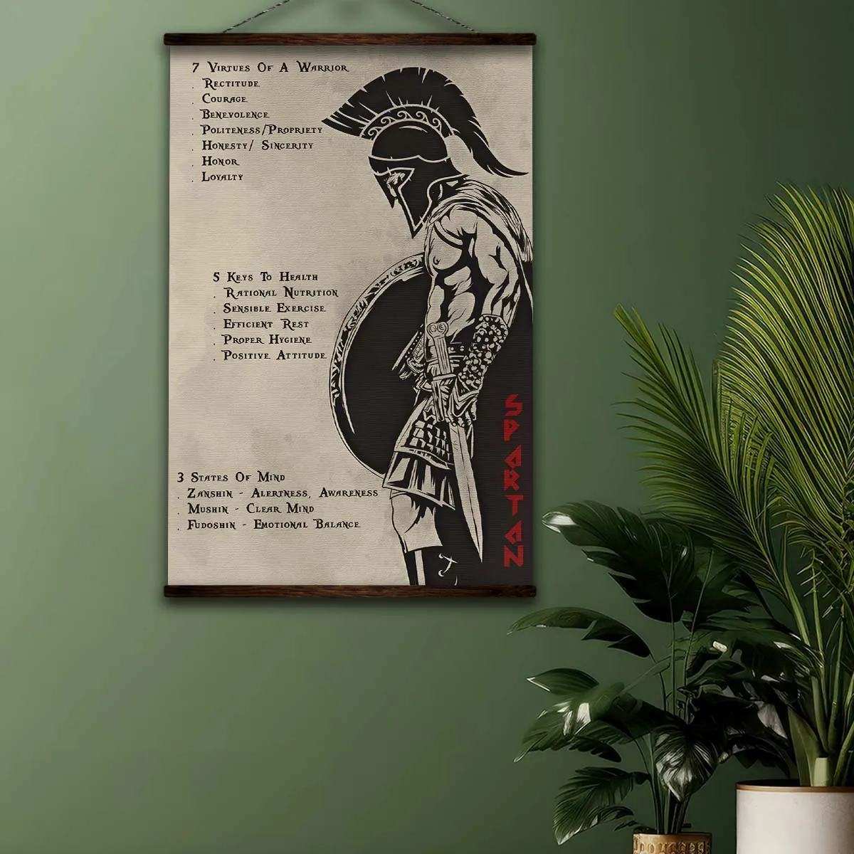 Spartan Wall Art - Spartan Poster - Spartan Canvas - 753 CODE - WA002 - Spartan Warrior - Vertical Poster - Vertical Canvas