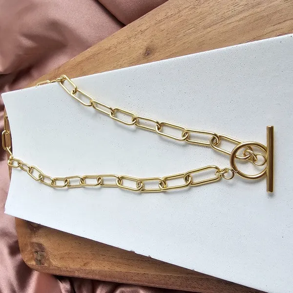Spiffy & Splendid Luxe Gold Chunky Paperclip Chain - 20in