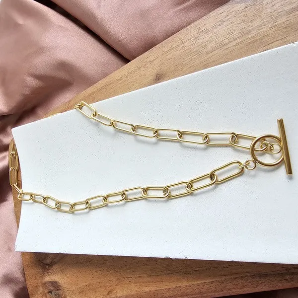 Spiffy & Splendid Luxe Gold Chunky Paperclip Chain - 20in