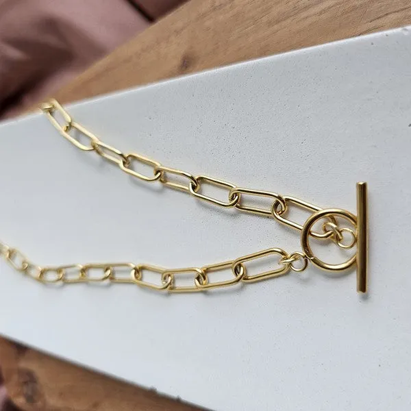 Spiffy & Splendid Luxe Gold Chunky Paperclip Chain - 20in