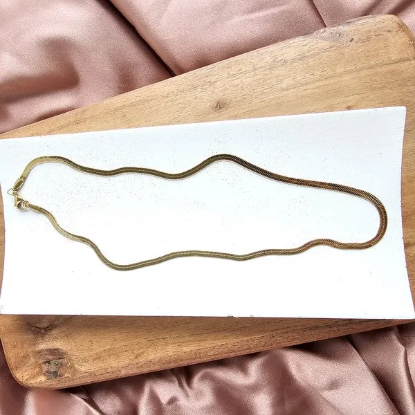Spiffy & Splendid Luxe Gold Herringbone Chain - 16in