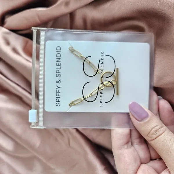 Spiffy & Splendid Luxe Gold Paperclip Bracelet
