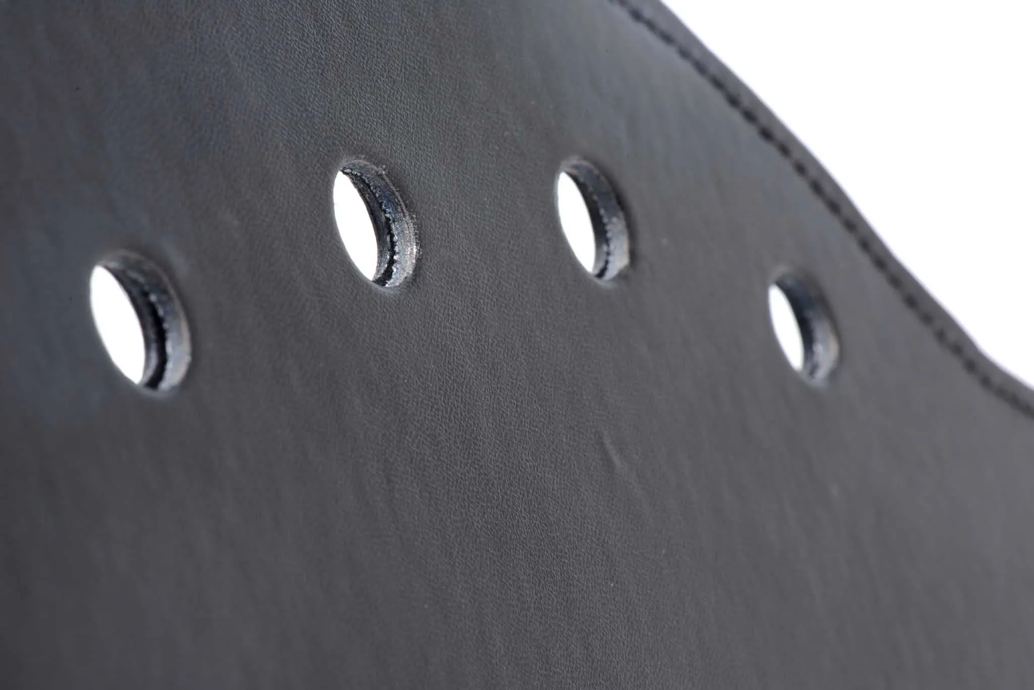 Strict Deluxe Rounded Paddle with Holes - Black