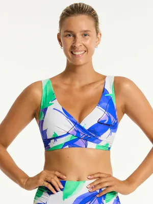 Sublime Cross Front Top in Cobalt