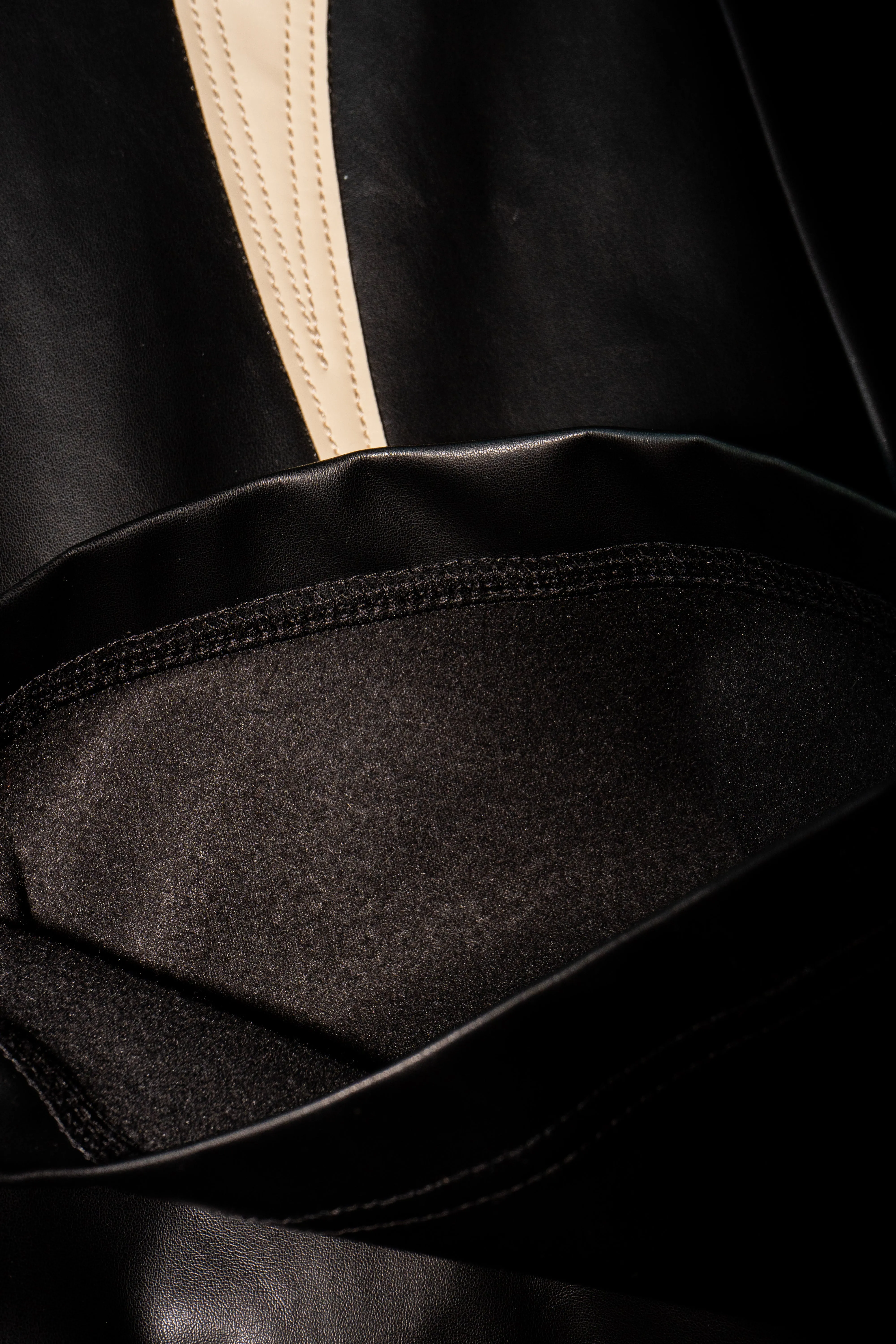 SUNDOWN FAUX LEATHER TROUSERS