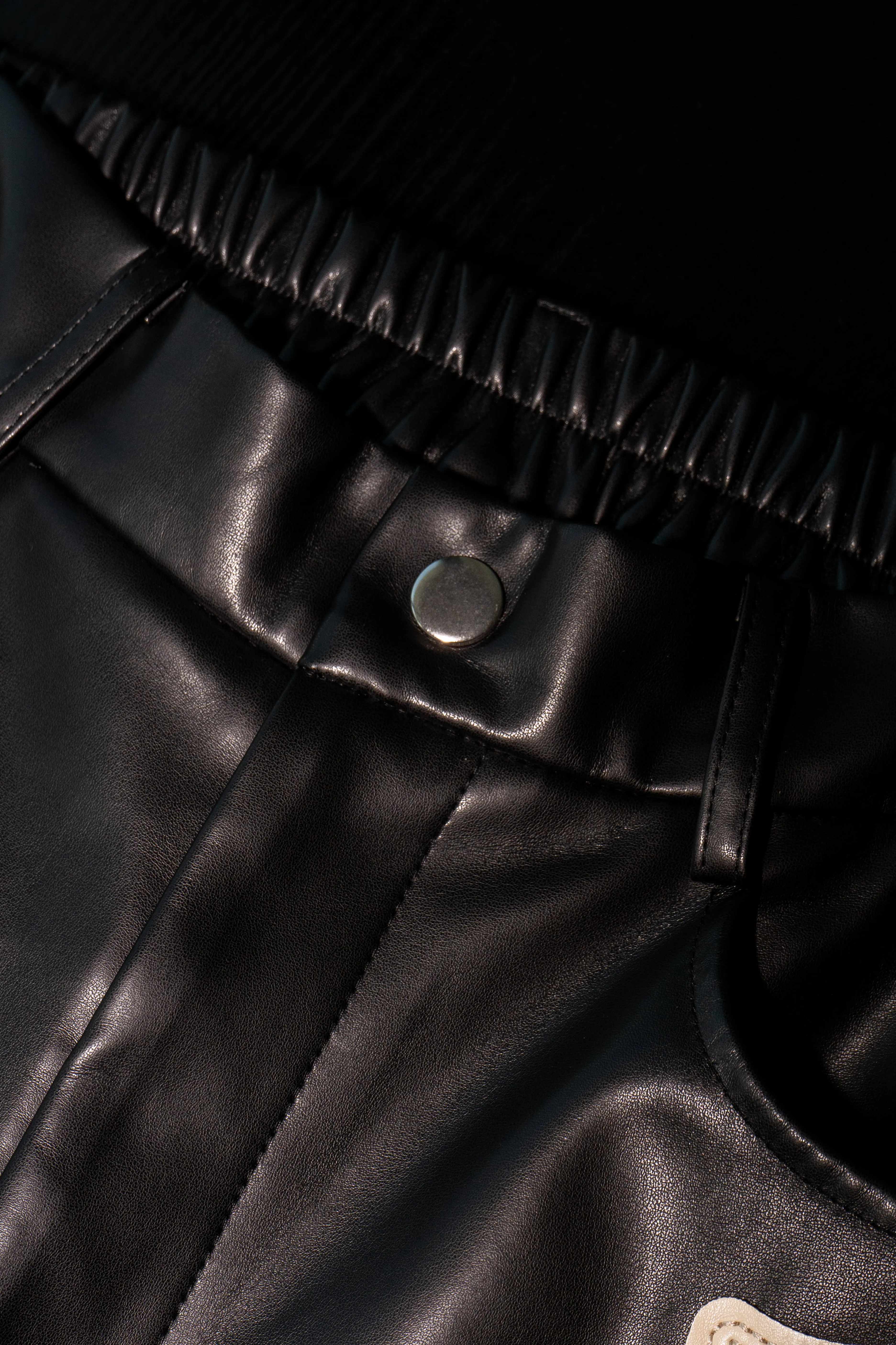 SUNDOWN FAUX LEATHER TROUSERS