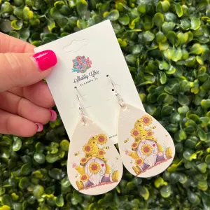 Sunflower Gnome Earrings
