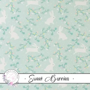 Sweet Bunnies Custom Floral Vegan Faux Leather