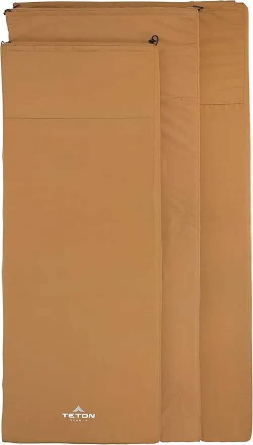 TETON Sports Canvas Camp Pad, Sleeping Pad for Car Camping, Brown