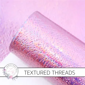 Textured Threads Holo Faux Leather Leatherette ~ Light Pink ~ 0.86mm