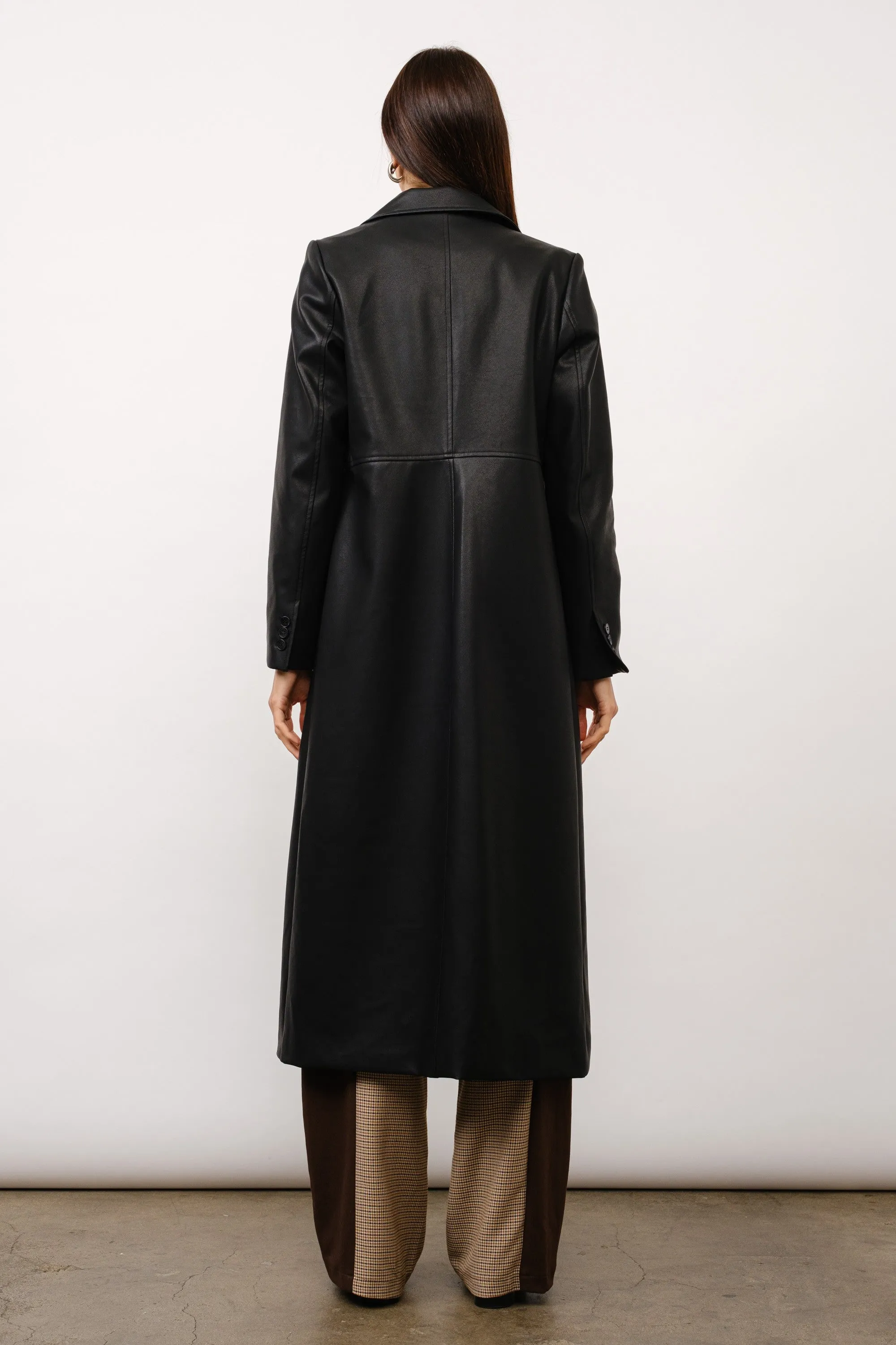 Thalia Vegan Leather Coat