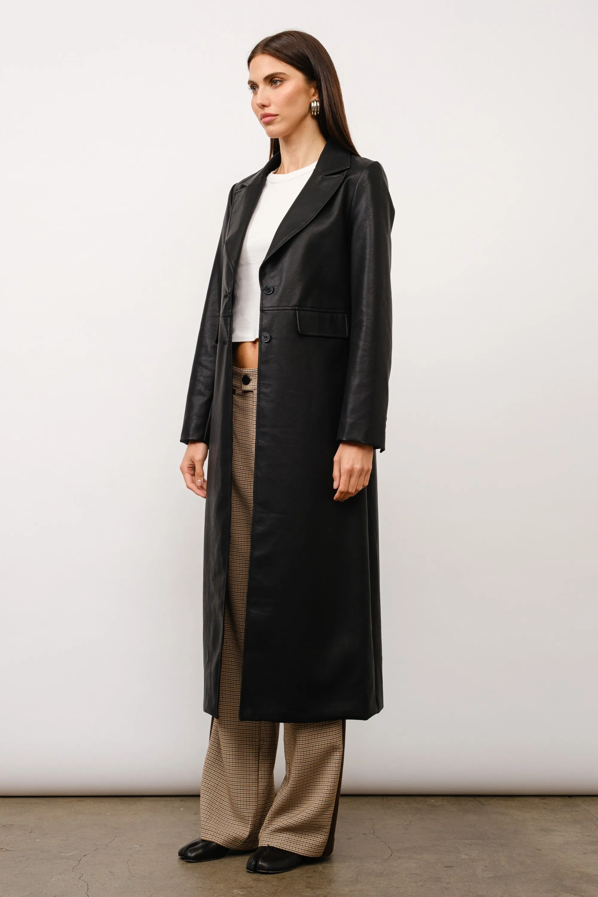 Thalia Vegan Leather Coat