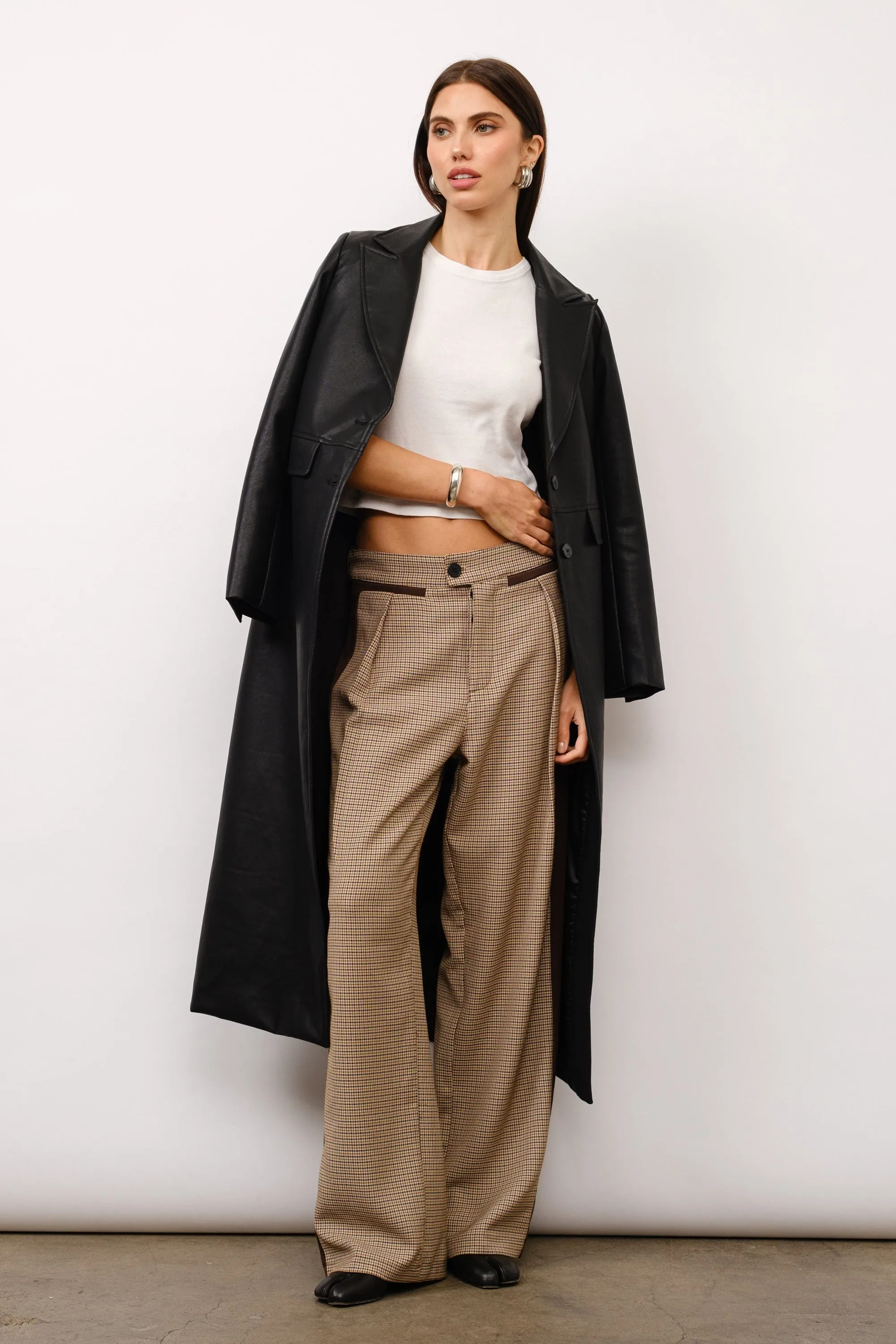 Thalia Vegan Leather Coat
