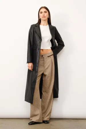 Thalia Vegan Leather Coat