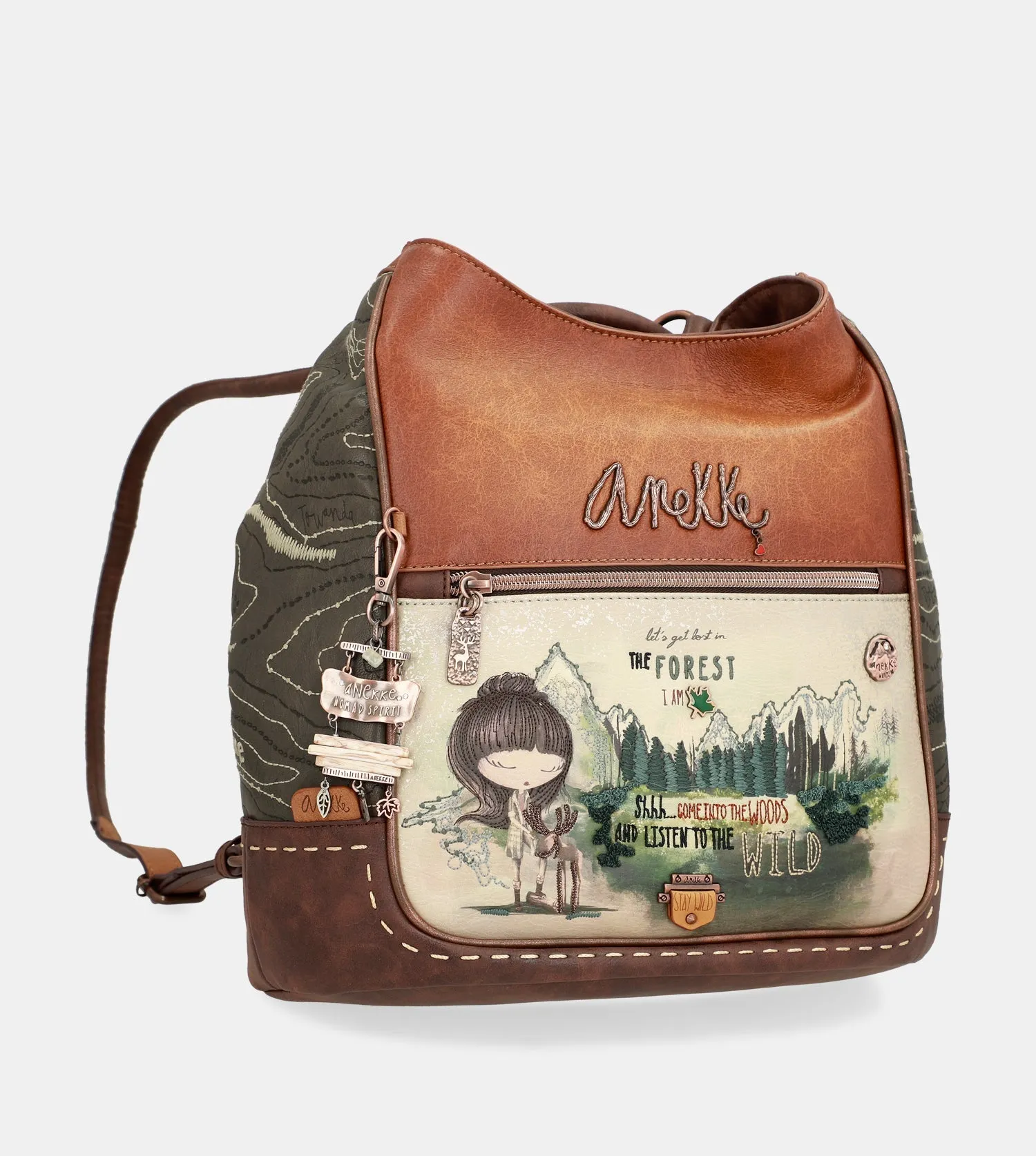 The Forest shoulder bag convertible into a backpack The Forest