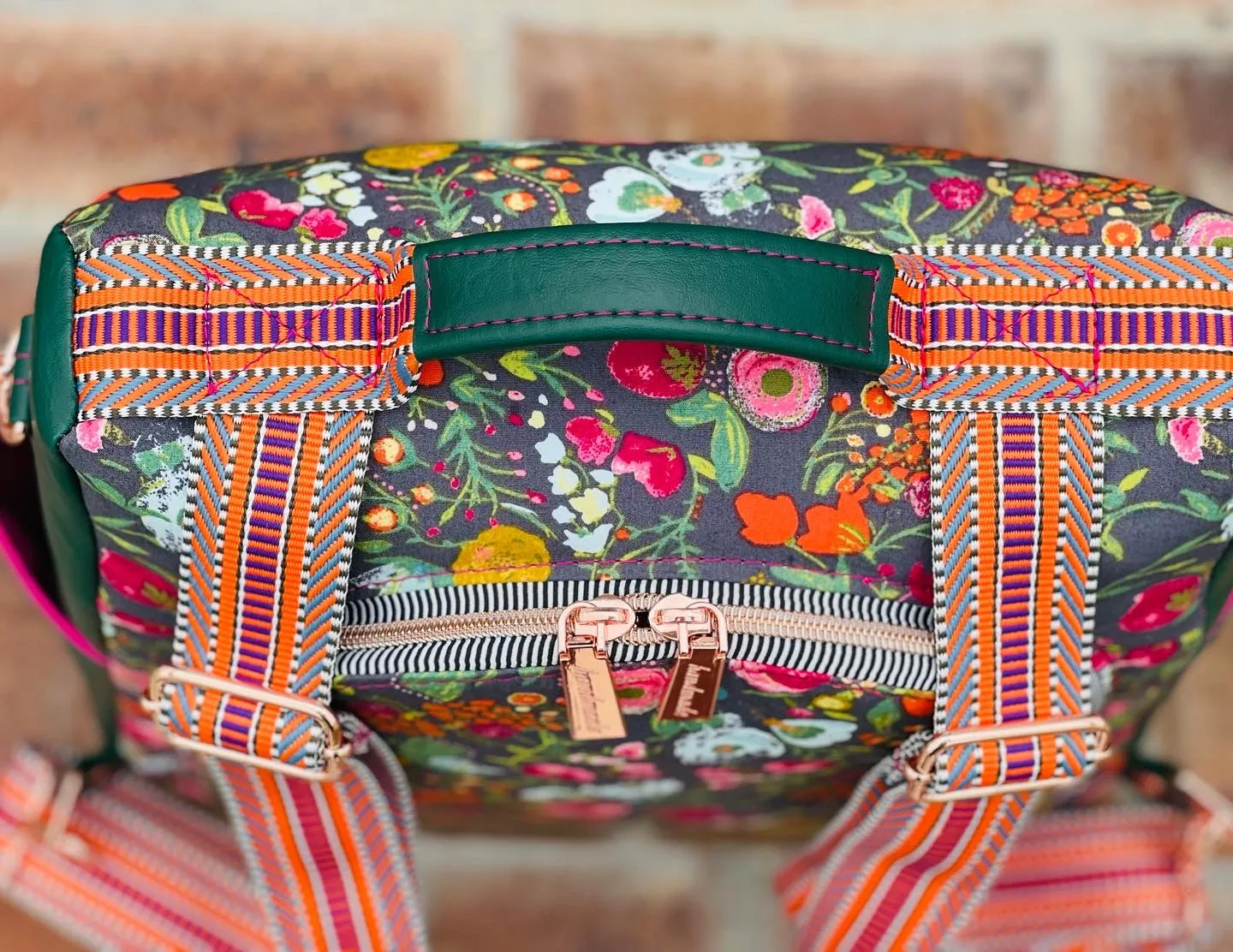 The Guardian Anti-Theft Backpack in Grey Floral