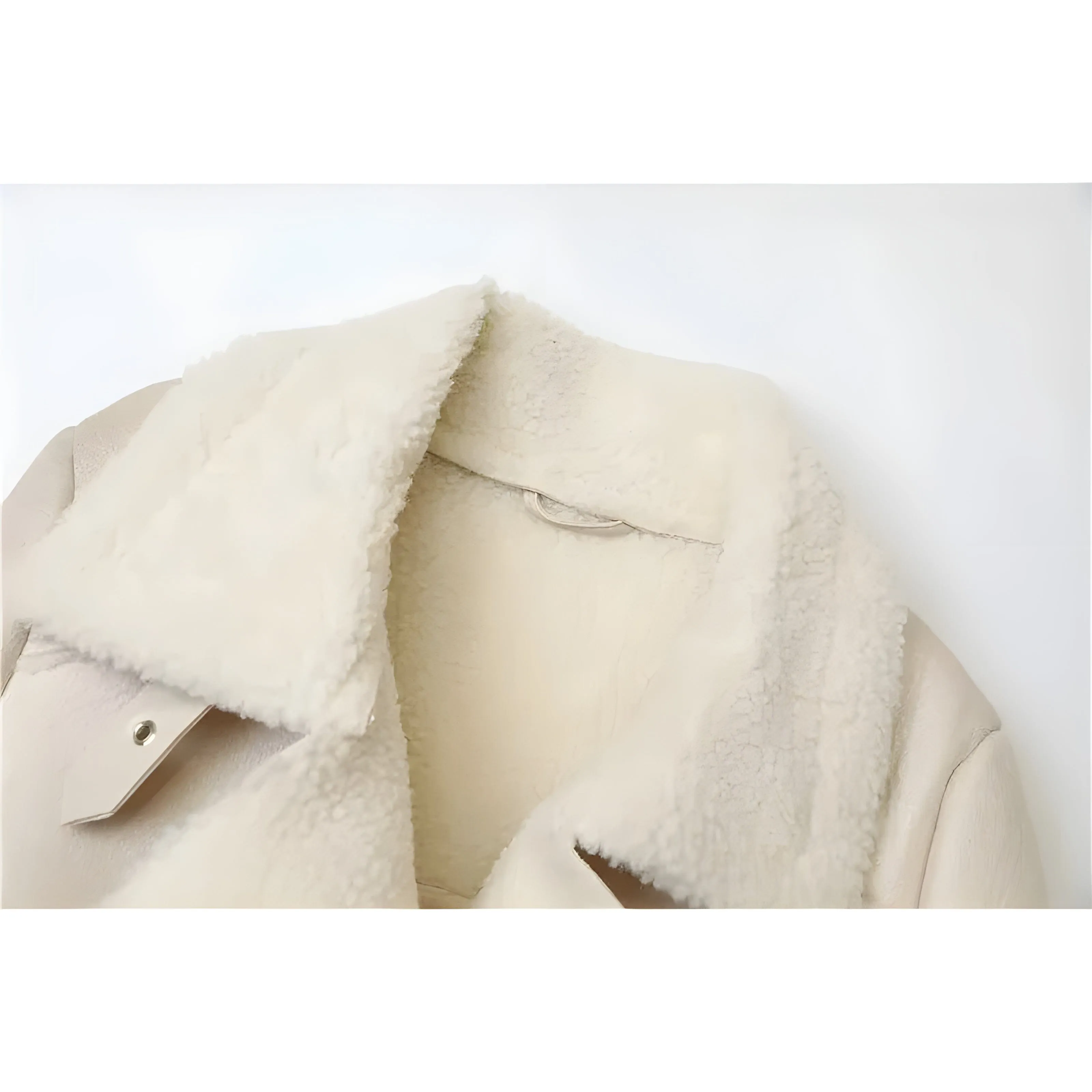 The Maura Faux Leather Oversized Winter Moto Jacket - Multiple Colors