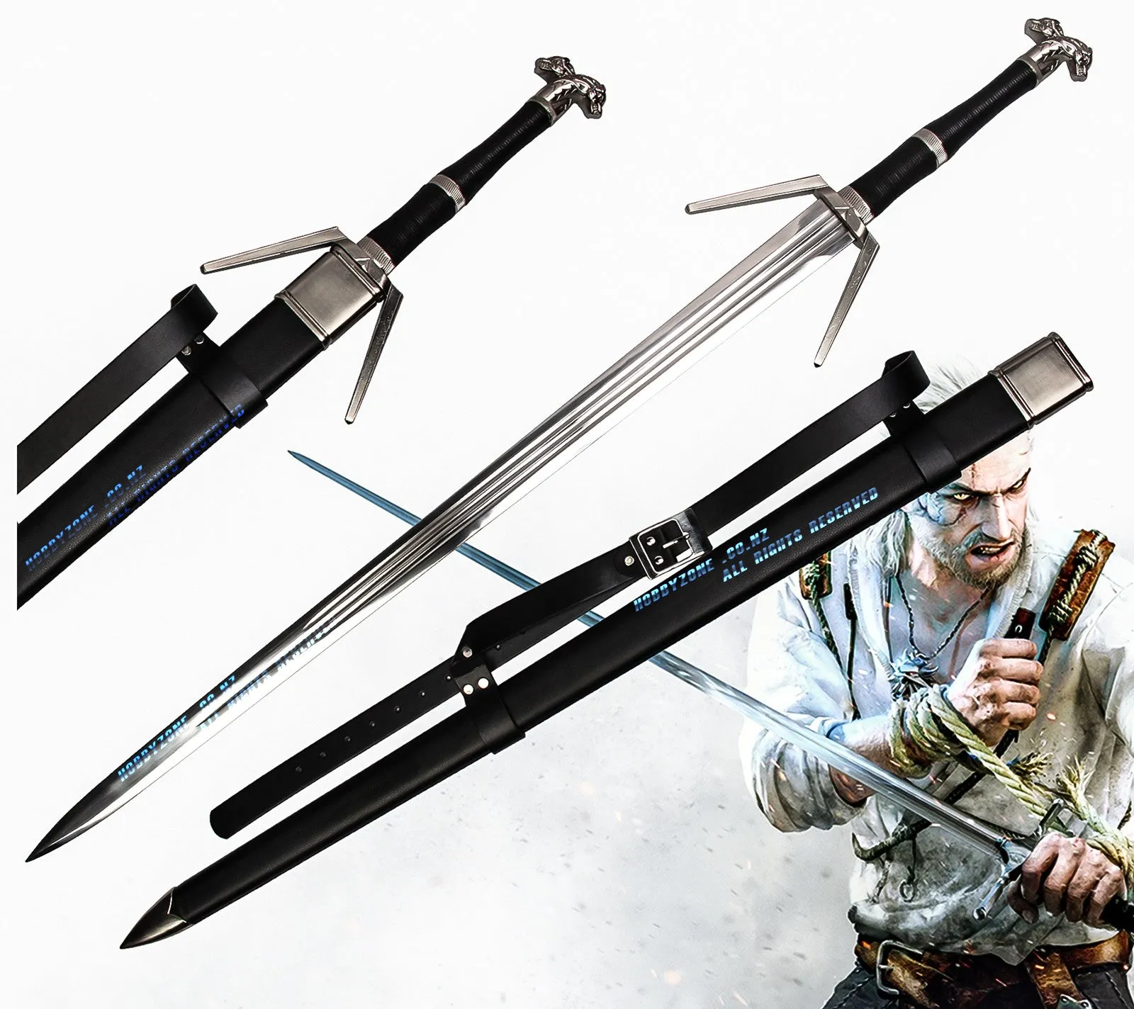 The Witcher 3: Wild Hunt Geralt Of Rivia Legendary Wolven Silver Sword