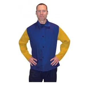 Tillman 9230 Lightweight Cotton, Fire Retardant Welding Jacket With Split Leather Sleeves