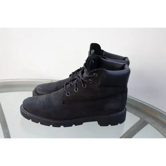 Timberland Junior 6-Inch Premium Waterproof Boot Black Leather 10910 Big Boy 5