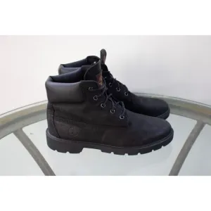 Timberland Junior 6-Inch Premium Waterproof Boot Black Leather 10910 Big Boy 5