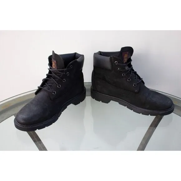 Timberland Junior 6-Inch Premium Waterproof Boot Black Leather 10910 Big Boy 5
