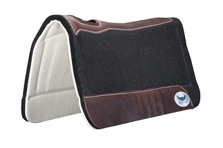 TKTB90414A-31x30-Black Saddle Pad Felt Relentless Orthopedic Gel