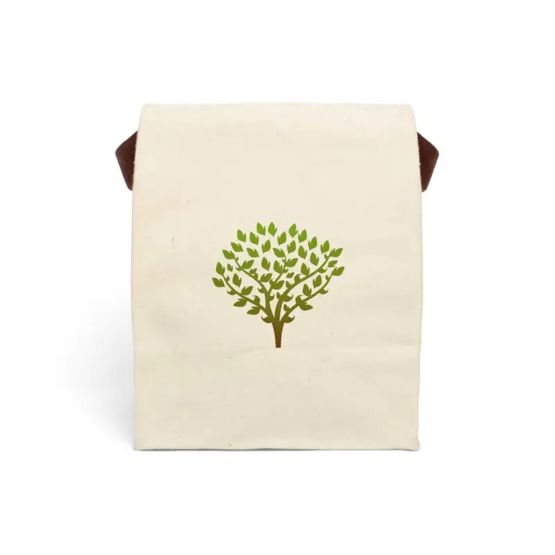 Trendy Tree Cotton Canvas Lunch Bag for Stylish Meals