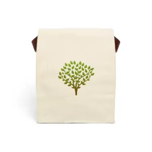 Trendy Tree Cotton Canvas Lunch Bag for Stylish Meals