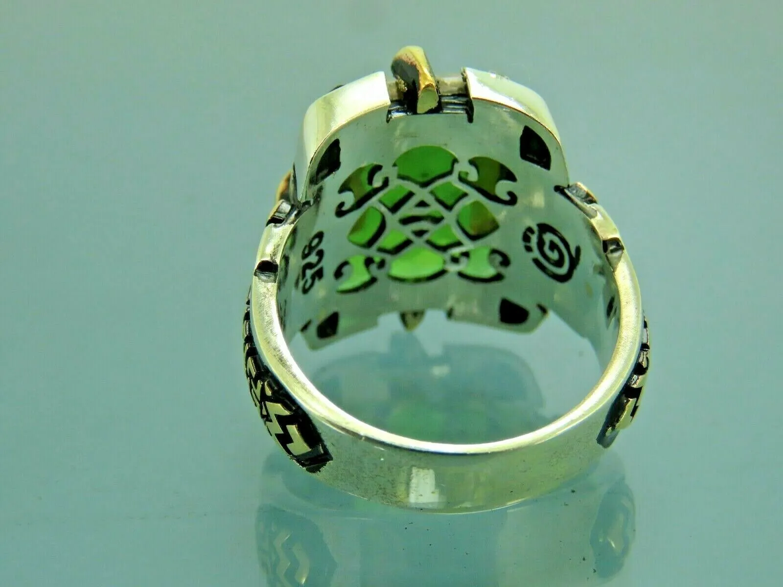 Turkish Handmade Jewelry 925 Sterling Silver Alexandrite Stone Mens Rings