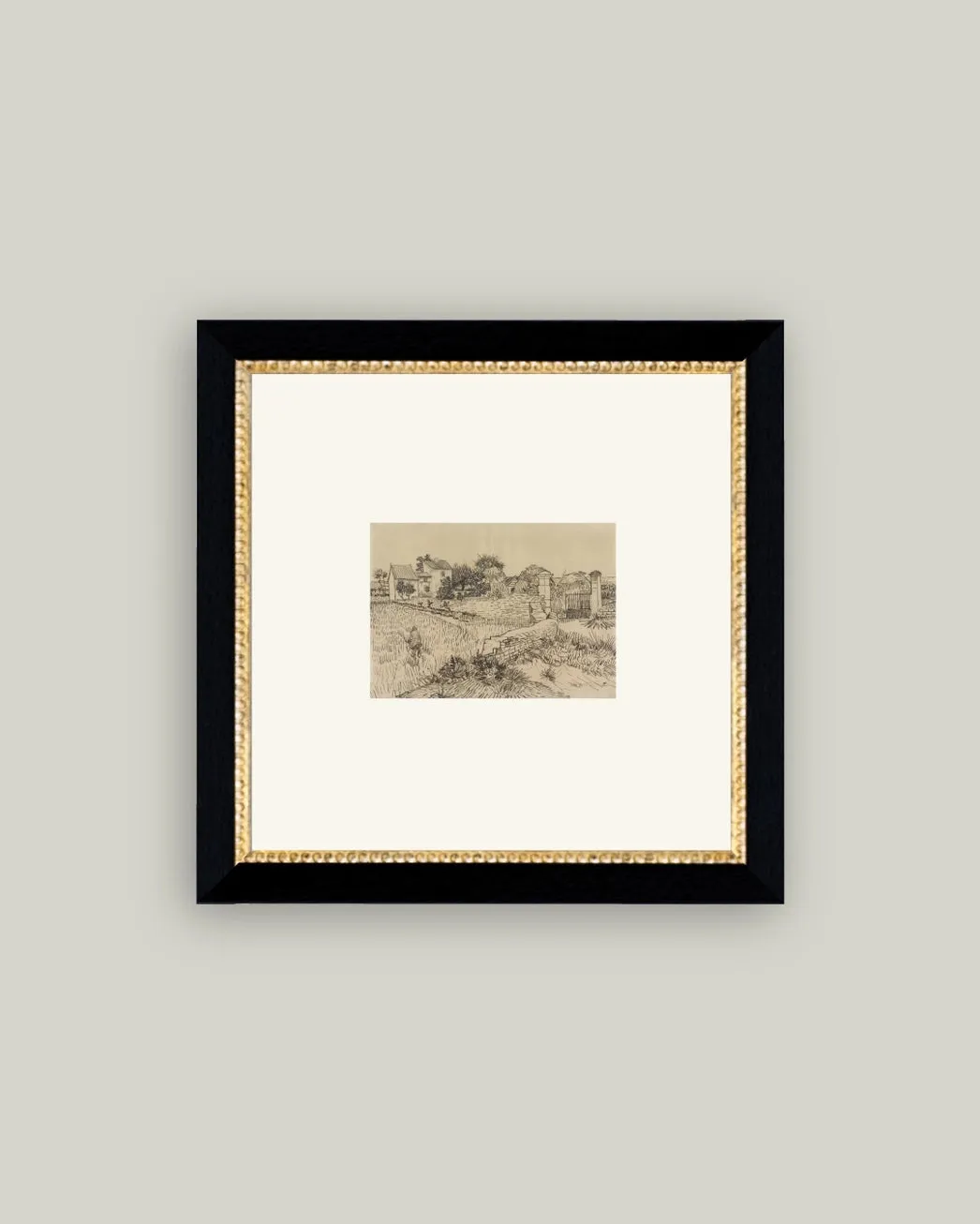 Tuscan Village Framed Antique Art