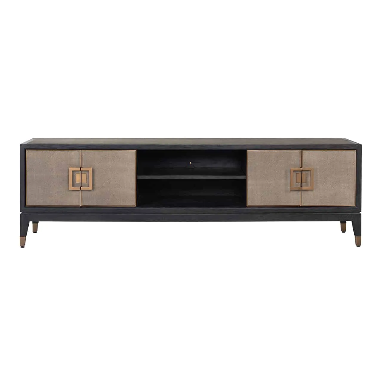 TV Bloomingville dresser 4-door shagreen (Gold)