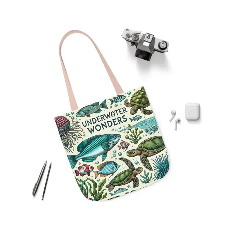 Underwater Wonders Canvas Tote for Ocean Lovers