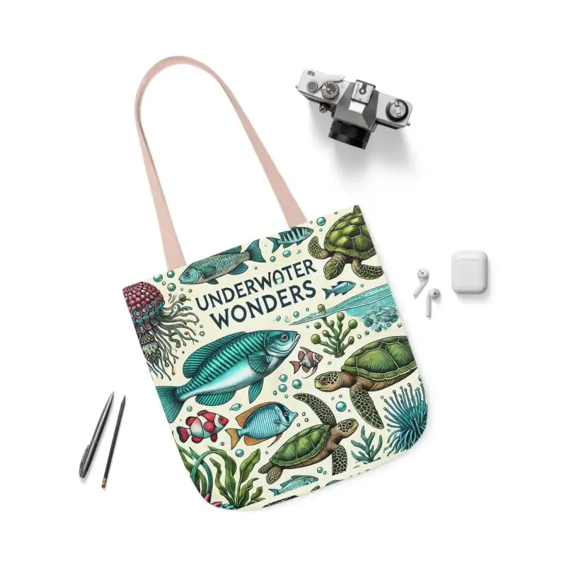 Underwater Wonders Canvas Tote for Ocean Lovers