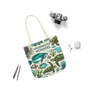 Underwater Wonders Canvas Tote for Ocean Lovers