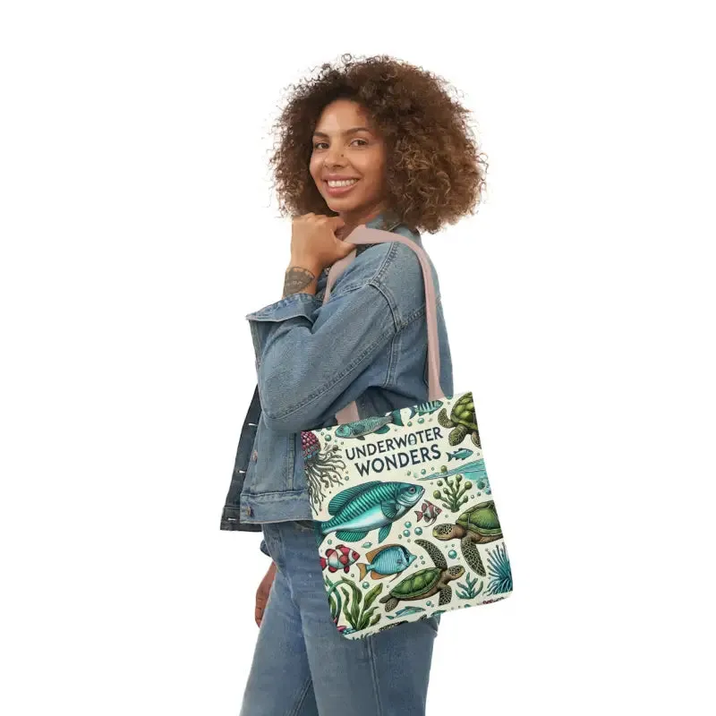 Underwater Wonders Canvas Tote for Ocean Lovers