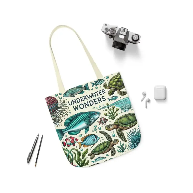 Underwater Wonders Canvas Tote for Ocean Lovers
